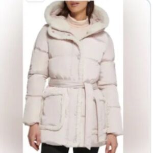 Kenneth Cole New York Women's Puffer Sherpa Coat